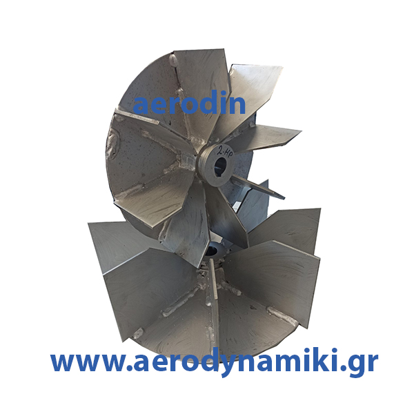 Radial type impeller for woodworking